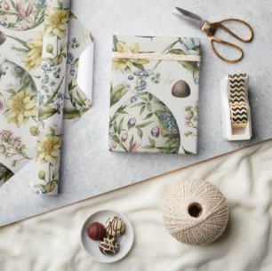 Easter eggs vintage nostalgic pattern No 18 Wrapping Paper
