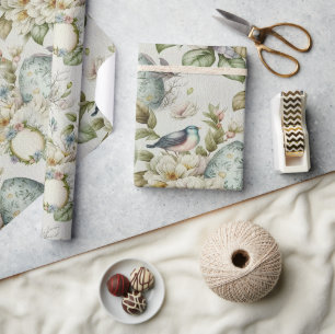 Easter eggs vintage nostalgic pattern No 20 Wrapping Paper