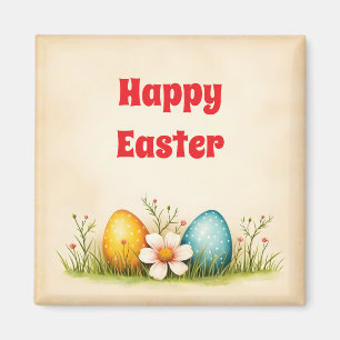 Easter Eggs Vintage Popular Collection Magnet
