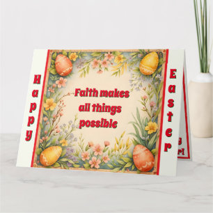 Easter Eggs Vintage Trendy Collection Card