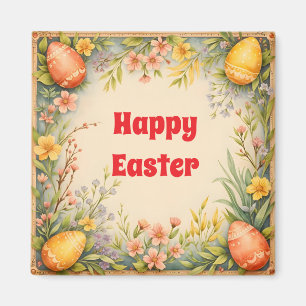 Easter Eggs Vintage Trendy Collection Magnet