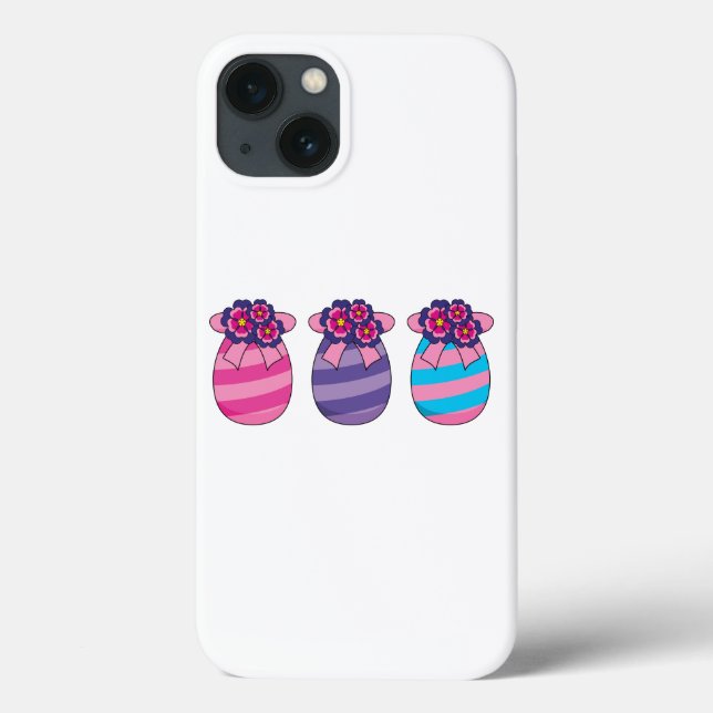 Easter Eggs with Flowers and Ribbon Case-Mate iPhone Case (Back)