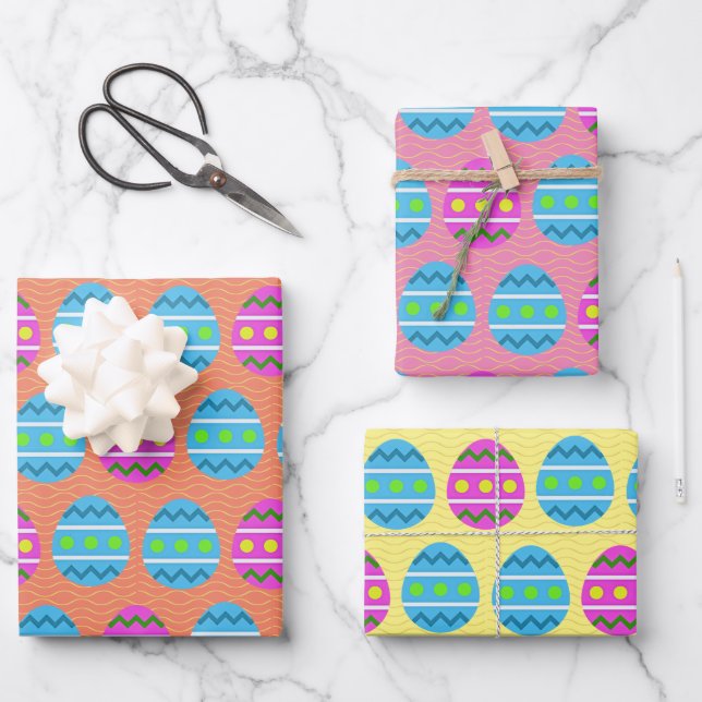 Easter Eggs! Wrapping Paper Sheet (Front)