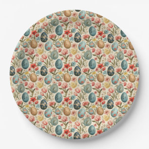 Easter Elegance Paper Plate