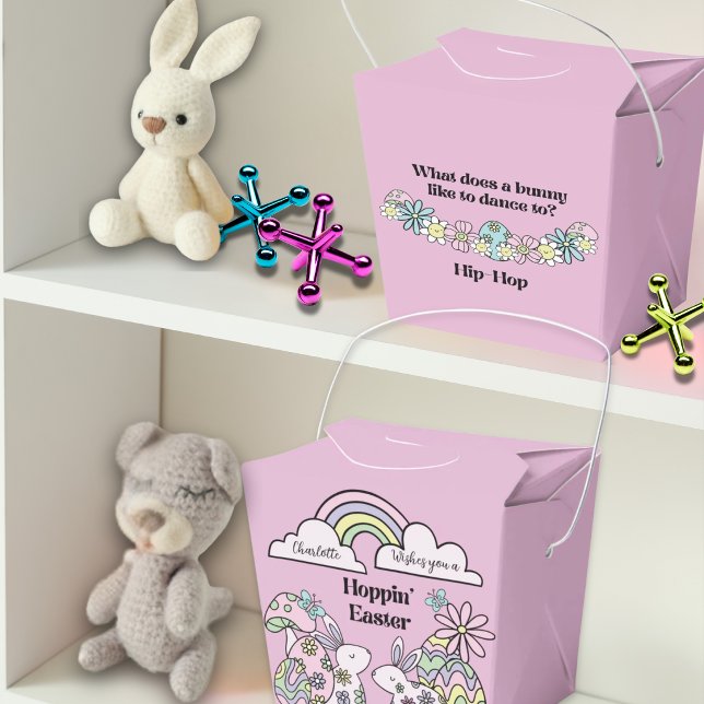 Easter Favour Box Retro Flower Power Bunny (Creator Uploaded)