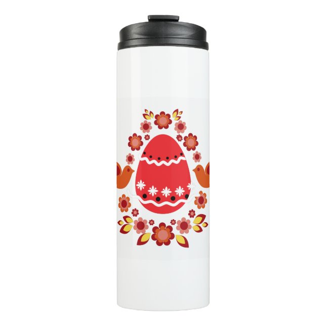 Easter Festival Theme Cute Egg Design Thermal Tumbler (Front)