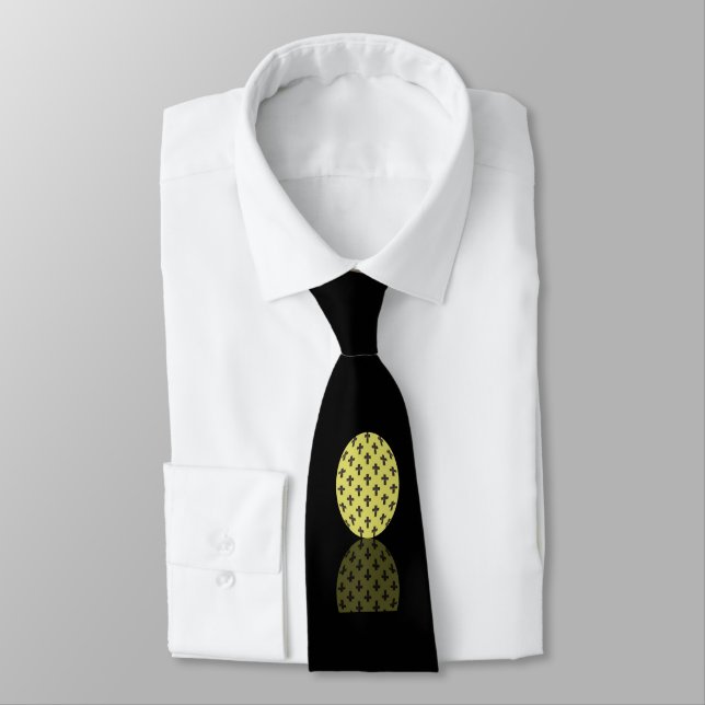 Easter festive cow neck tie (Tied)