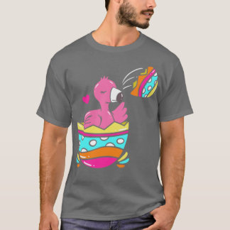 Easter Flamingo Clothing Cute Bunny Lover Gift  T-Shirt