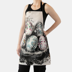Easter Floral Eggs Apron