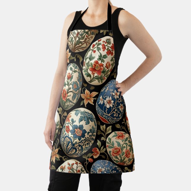 Easter Floral Eggs Apron (Insitu)