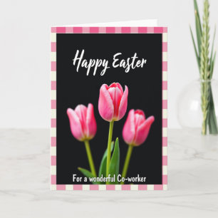 Easter Flowers For Coworker Card