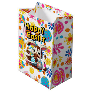 Easter Flowers  Medium Gift Bag