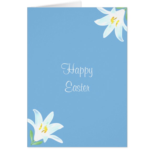 Easter Flowers on Light Blue (Front)