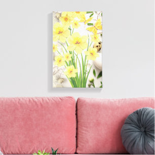 Easter flowers to light up your livingroom or kitc canvas print