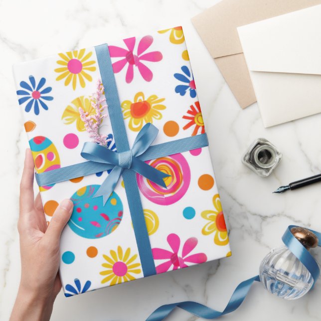 Easter Flowers  Wrapping Paper (Gifting)