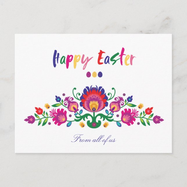 😍Easter Folklore,  Custom Text Postcard (Front)