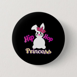 Easter For Girls Toddlers Hip Hop Princess Bunny C 6 Cm Round Badge