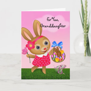 Easter - For Granddaughter Holiday Card