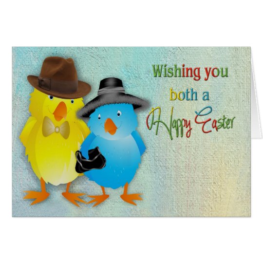 Easter - For the Both of You - Chicks Dressed Up Card