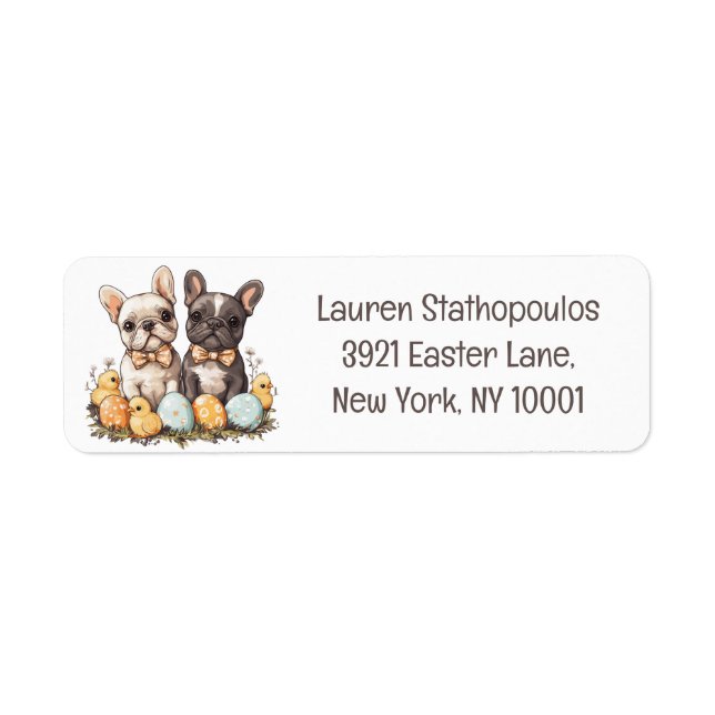 Easter French Bulldogs (Front)