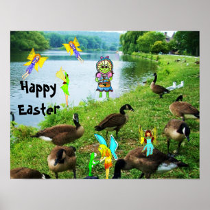 EASTER FROGETTA AND THE FAIRIES POSTER