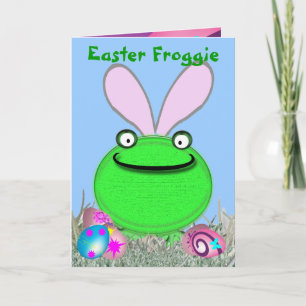Easter Froggie Holiday Card