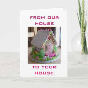 EASTER FROM OUR HOUSE TO YOURS - EASTER HOUSE HOLIDAY CARD