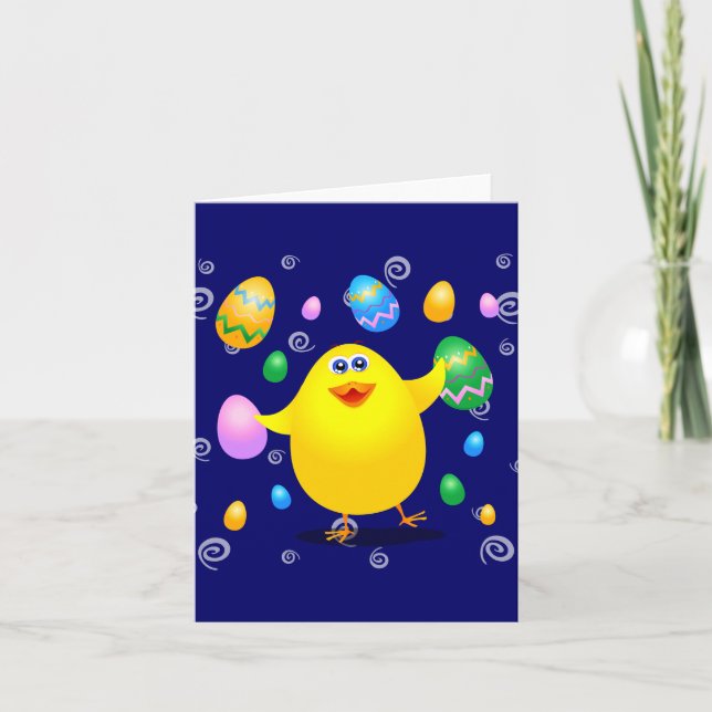 Easter funny chick, card (Front)