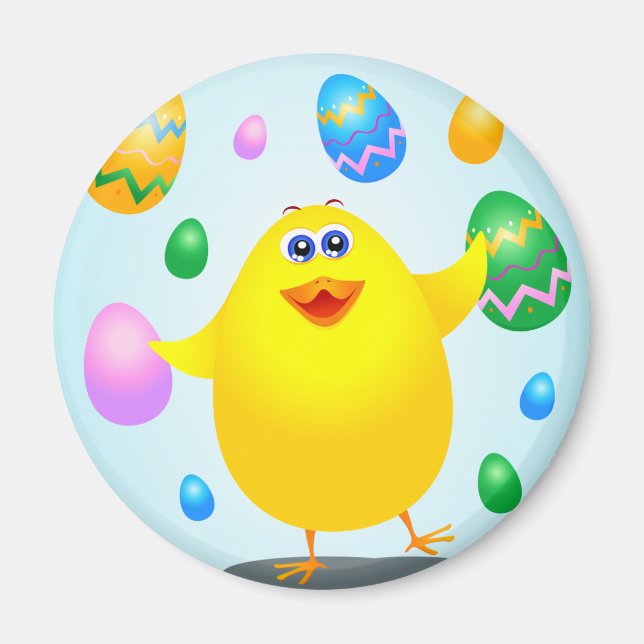 Easter funny chick, magnet (Front)