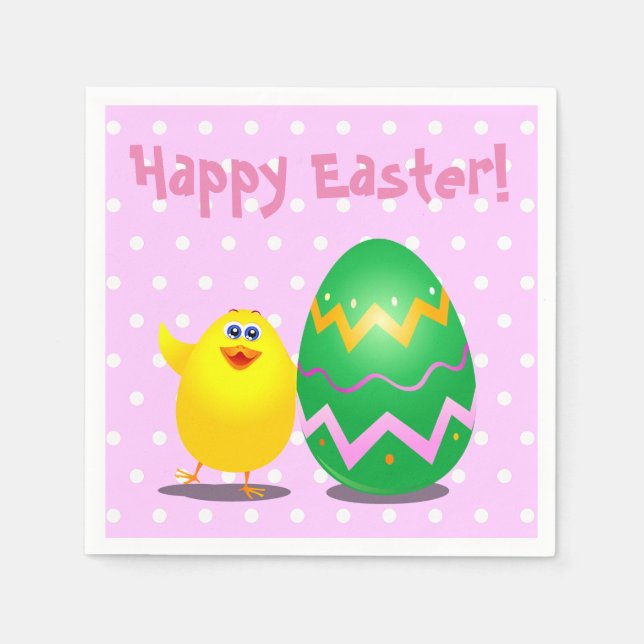 Easter funny chick napkin (Front)