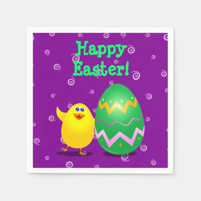 Easter funny chick napkin (Front)