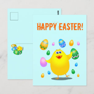 Easter funny chick postcard