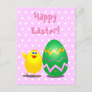Easter funny chick postcard