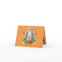 easter Funny Orange Greeting Card