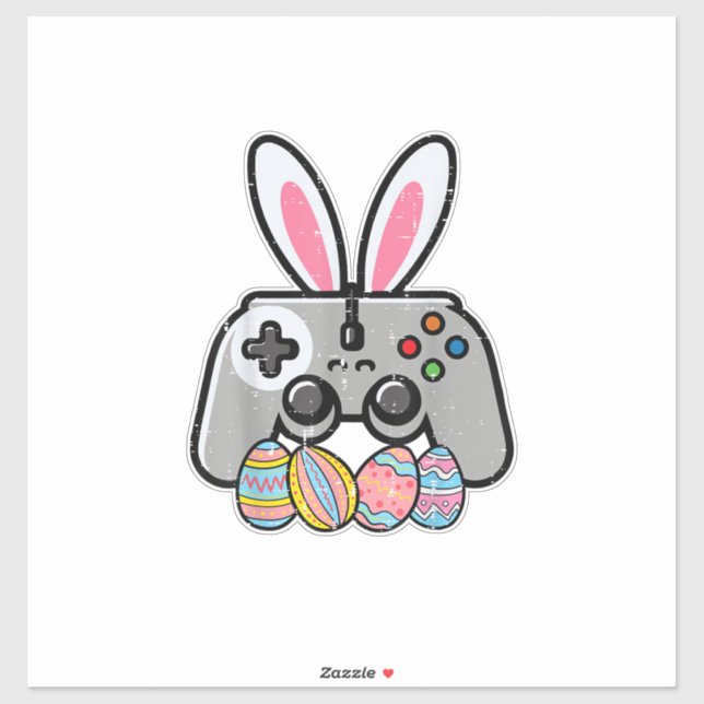 Easter Gaming Controller Bunny Ears Boys Kids Yout (Sheet)