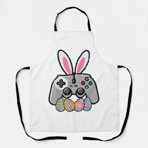 Easter Gaming Controller Bunny Ears Boys Kids Yout Apron