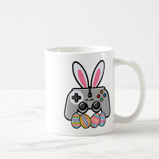 Easter Gaming Controller Bunny Ears Boys Kids Yout Coffee Mug (Right)