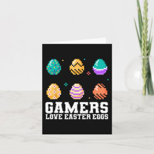 Easter Gaming Gamers Love Easter Eggs Video Gamer  Card