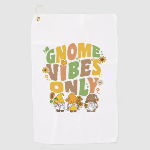 Easter Garden Gnome Egg Hunt Golf Towel