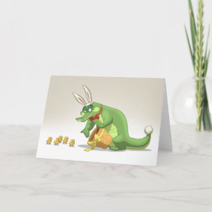 Easter Gator Card (Blank Inside)