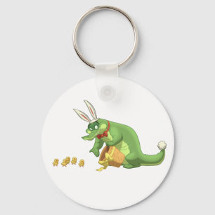 Easter Gator Keychain