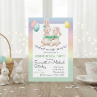 Easter Gender Baby Reveal Party Spring Bunny