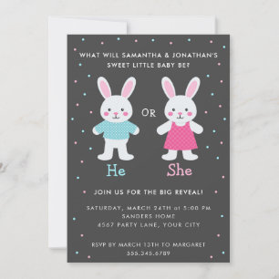 EASTER GENDER REVEAL INVITATION