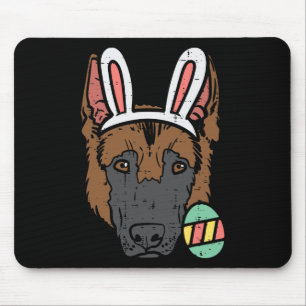Easter German Shepherd Bunny Face Dog Lover Men Wo Mouse Mat