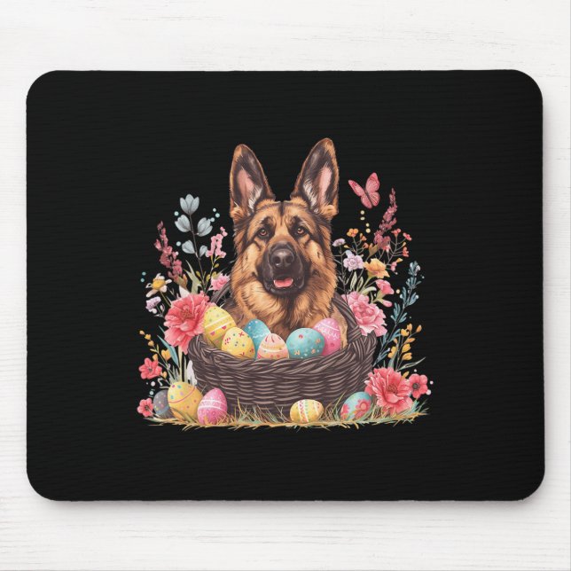 Easter German Shepherd Shirts Funny Easter Lover  Mouse Mat (Front)