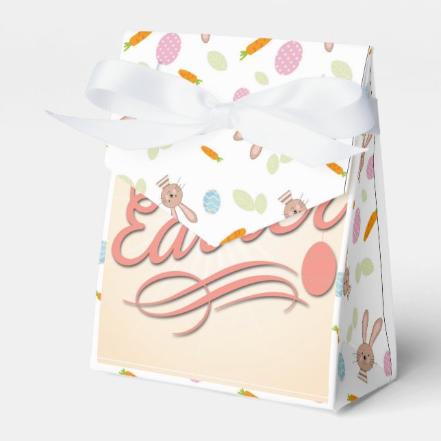 Easter gift box, antique design favour box (Front Side)