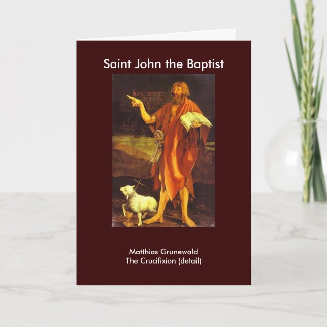Easter gift idea Saint John points to the Truth ! Holiday Card (Front)
