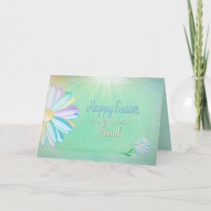 Easter - Gingham Daisy -  Special Friend Holiday Card