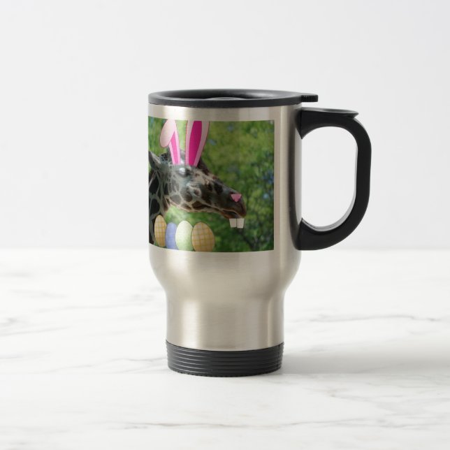 Easter Giraffe Travel Mug (Right)