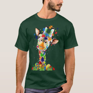 Easter Giraffe World Autism Awareness Day T-Shirt
